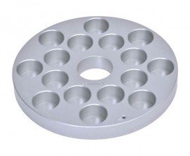 Ohaus 30500585 Uni Block Sample Holder, 1.1" vials, 16 holes-