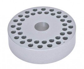 Ohaus 30500586 Uni Block Sample Holder, 0.47" test tubes, 40 holes-