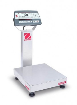 Ohaus D52P12RTR1 Defender 5000 Column-Mount Standard Bench Scale, 25 lbs, 12 x 14&amp;quot; platform-