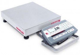 OHAUS D52P25RQR5 Multifunctional Low Profile Bench Scale with plastic indicator, 50 lbs. capacity-