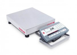 Ohaus D52P50RQR5 Defender 5000 Standard Low Profile Bench Scale, 100 lbs, 12 x 12&amp;quot; platform-