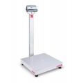 Ohaus D52P50RQV3 Defender 5000 Column-Mount Standard Bench Scale, 100 lbs, 24 x 24&amp;quot; platform-