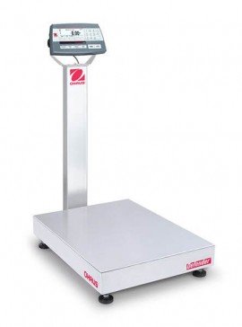 Ohaus D52P50RTX2 Defender 5000 Column-Mount Standard Bench Scale, 100 lbs, 24 x 18&amp;quot; platform-