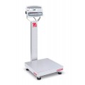 Ohaus D52XW125RQL2 Defender 5000 Column-Mount Standard Bench Scale, 250 lbs, 18 x 18&amp;quot; platform-
