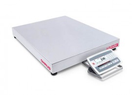 Ohaus D52XW125RQV5 Defender 5000 Standard Low Profile Bench Scale, 250 lbs, 24 x 24&amp;quot; platform-