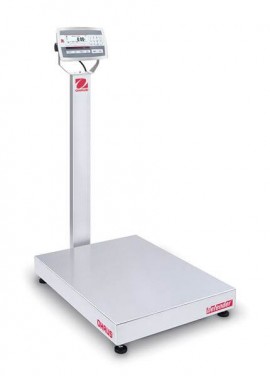 Ohaus D52XW125RTV3 Defender 5000 Column-Mount Standard Bench Scale, 250 lbs, 31 x 23&amp;quot; platform-