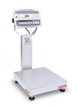 Ohaus D52XW12RTR1 Defender 5000 Column-Mount Standard Bench Scale, 25 lbs, 12 x 14&amp;quot; platform-