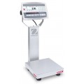 OHAUS D52XW12WQR6 Multifunctional Standard Washdown Bench Scale with stainless steel indicator, 25 lbs. capacity-