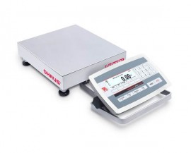 Ohaus D52XW12WQS5 Defender 5000 Washdown Low Profile Bench Scale, 25 lbs, 10 x 10&amp;quot; platform-