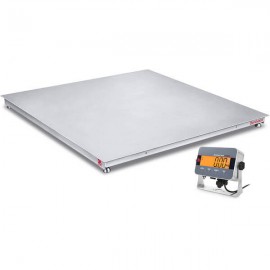 OHAUS i-DF33XW2500C1R DEFENDER&amp;trade; 3000 Floor Scale with IP66 SS indicator, 2,500 lbs (1,250 kg), 3' X 3'-