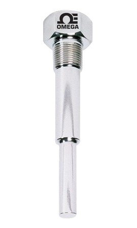 Omega 260S Series Standard Threaded Thermowell for 1/4" elements, 304 SS 3/4" NPT, 4-1/2" insert, step down-