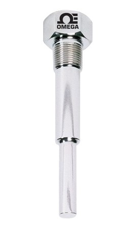 Omega 260S Series Standard Threaded Thermowell for 1/4" elements, 316 SS 3/4" NPT, 4-1/2" insert, step down-