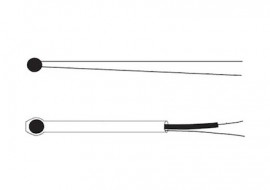 Omega 44032 Thermistor Element, 30,000 Ω, ±0.2°F interchangeability-