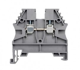 Omega AVK-6-R Feed-Through Terminal Block, 50 A, 26 to 8 AWG, 8 mm, red-