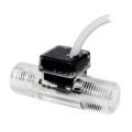 Omega BV1000TRN025B Turbine Flow Meter, 0.1 LPM to 2.5 LPM, 1/4" NPT Male, 1 m Cable-