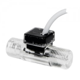 Omega BV2000TRN050B Turbine Flow Meter, 0.5 LPM to 5 LPM, 3/8" NPT Male, 1 m Cable-