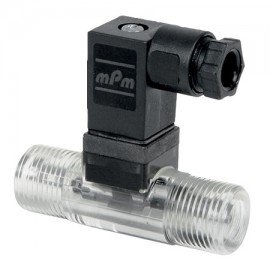 Omega BV3000TRN650A Turbine Flow Meter, 5 LPM to 65 LPM, 3/4" NPT Male, 3-Pin Mini DIN-