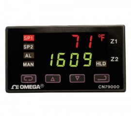 Omega CN79000 Series Temperature Controller, dual relay output, 12 to 24 V DC/AC-