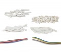 Omega DH-1-20-100 Mullite Ceramic Insulator, 20 AWG, 100-pack-