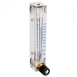 Omega FL-2000 Series Acrylic Flow Meter, air, 7.93 to 79.25 GPM, 1/4" NPT female-
