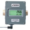 Omega FLR6315D Inline Flow Meter with Analog Output, Water, 1 to 15 GPM, 1/2" NPT-