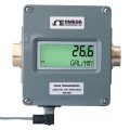 Omega FLR7320D Inline Flow Meter with Analog Output, Water, 2 to 20 GPM, 3/4" NPT-
