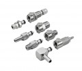 Omega FT-MC Series Quick Coupling Insert, chrome-plated brass, plug 1/4" NPT male straight-