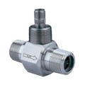 Omega FTB-1400 Series Turbine Flow Meter with amplified pulse output, liquid, 0.6 to 3 GPM, 1/2" NPT-