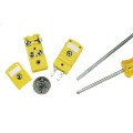 Omega GMP-TI-M Low-Noise Miniature Thermocouple Connector, type T male, IEC color code-