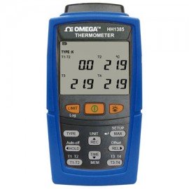 Omega HH1385 Thermocouple Data Logger, 4-channel, 7 thermocouple types-