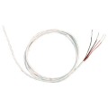 Omega HSRTD Series Flexible Sealed RTD Sensor, Pt100, class A, 4-wire, 80" cable, stripped leads-
