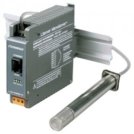 Omega ITHX-D3 DIN Rail Temperature and Humidity Monitor, Virtual Chart Recorder, 5" Probe, Ethernet-