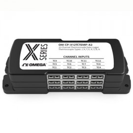 Omega OM-CP-TCTempX Series Thermocouple Data Logger, -454 to +3308°F, 12-channel-
