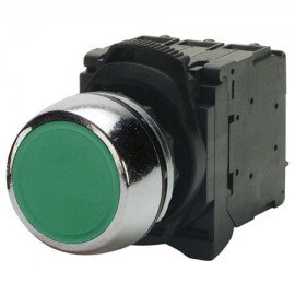 Omega OMPBD7-NL Series Pushbutton, 0.9", momentary, black-