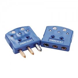 Omega OTP-E-M 3-Prong Standard Thermocouple Connector, type E male, IEC color code-