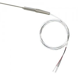 Omega PR-16 Series Fine Diameter RTD Probe, Pt100, class A, 0.062 x 6" probe, 3-wire, 60" cable, stripped leads-
