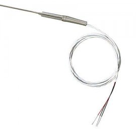 Omega PR-16 Series Fine Diameter RTD Probe, Pt100, class A, 0.062 x 9" probe, 4-wire, 60" cable, stripped leads-