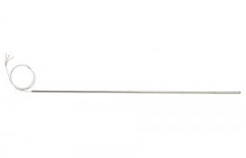 Omega PRCTL Series Cut-to-Length RTD Probe, Pt100, class A, 0.25 x 24" probe, 3-wire, 40" cable, stripped leads-