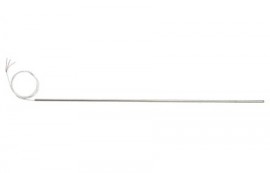 Omega PRCTL Series Cut-to-Length RTD Probe, Pt100, class A, 0.187 x 24" probe, 3-wire, 40" cable, stripped leads-
