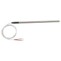 Omega PRCU Series Fast Response RTD Probe, Pt100, class A, 0.187 x 6" probe, 3-wire, 40" cable, stripped leads-