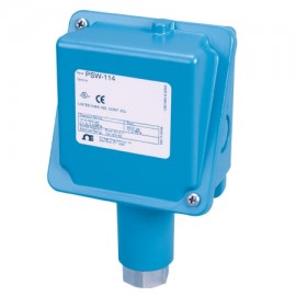 Omega PSW-100 Series Pressure Switch, gauge, 3 to 100 psi, 15 A SPDT, 1/4" NPT female, fixed-