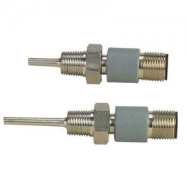 Omega RTDM12 Series Compact RTD Sensor, Pt100, class A, 0.12 x 0.94" probe, 4-wire, 1/8" NPT, M12 connector-