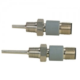 Omega RTDM12 Series Compact RTD Sensor, Pt100, class A, 0.12 x 0.94" probe, 4-wire, g 1/8, M12 connector-