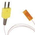 Omega SA3 Series Fast Response Self-Adhesive Surface Thermocouple with miniature connector with strain relief, type J, 40&amp;quot;-