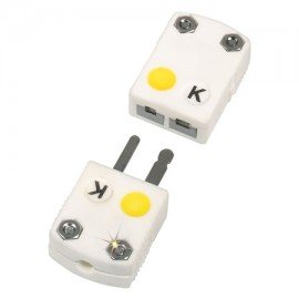 Omega SHX-K-M Ceramic Ultra-High-Temperature Miniature Thermocouple Connector, type K male, ceramic-