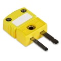 Omega SMPW-K-M Miniature Thermocouple Connector with write-on window, type K male, glass-filled nylon-