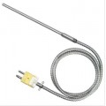 Omega TJ36-CAIN-316G-3-BX-OSTW-M Transition Joint Thermocouple Probe with OSTW connector and armored cable, type K, 32 to 2102&amp;deg;F, Inconel<small><sup>&amp;reg;</sup></small> 600, 3/16 x 3&amp;quot;-