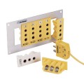 Omega TPJ-K-F 3-Prong Snap-In Thermocouple Panel Jack, type K female-