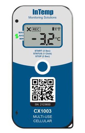 Onset InTemp CX1003 Multi-Use Cellular Temperature Data Logger, -68 to 140&amp;deg;F-