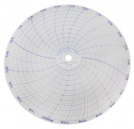 Partlow 213825 Replacement Charts, 10", 24h, 0 to 100, Box of 100-